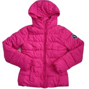 Abercrombie pink puffer coat 💕